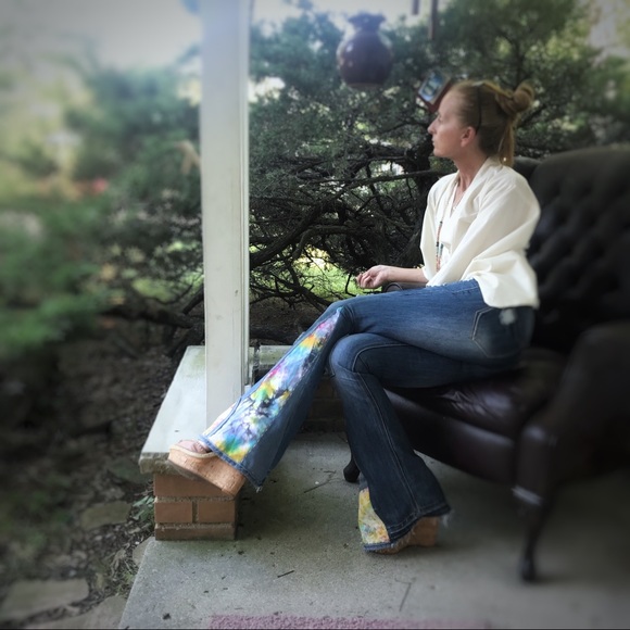 SOLD Bell Bottom jeans handmade size 1 - Picture 7 of 8